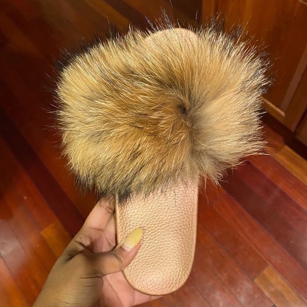 Women’s fur slides   - Picture 2 of 5